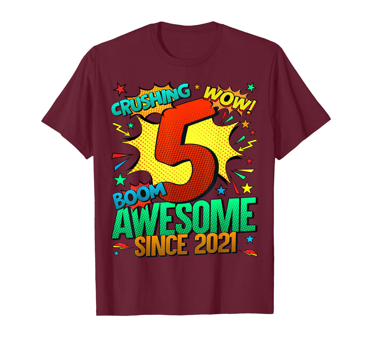5 Year Old Gifts for Boys 5th Birthday Boy 5 Year Old Boy T-Shirt