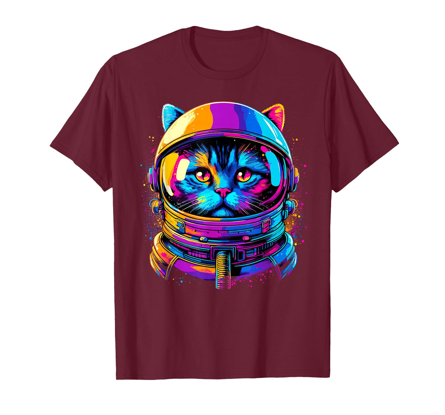Cat Galaxy Astronaut Cat Space T-Shirt