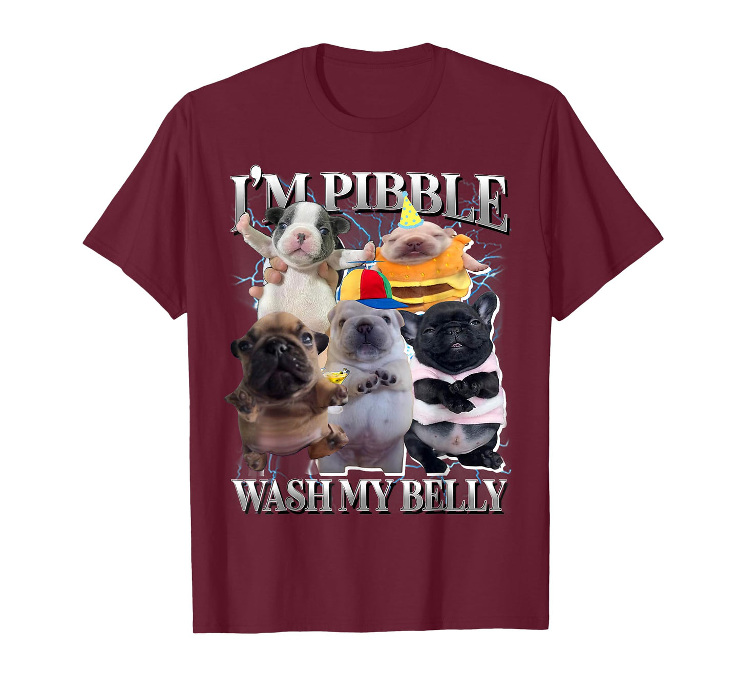 I Am Pibble Wash My Belly Funny Dog Clean My Belly Meme T-Shirt