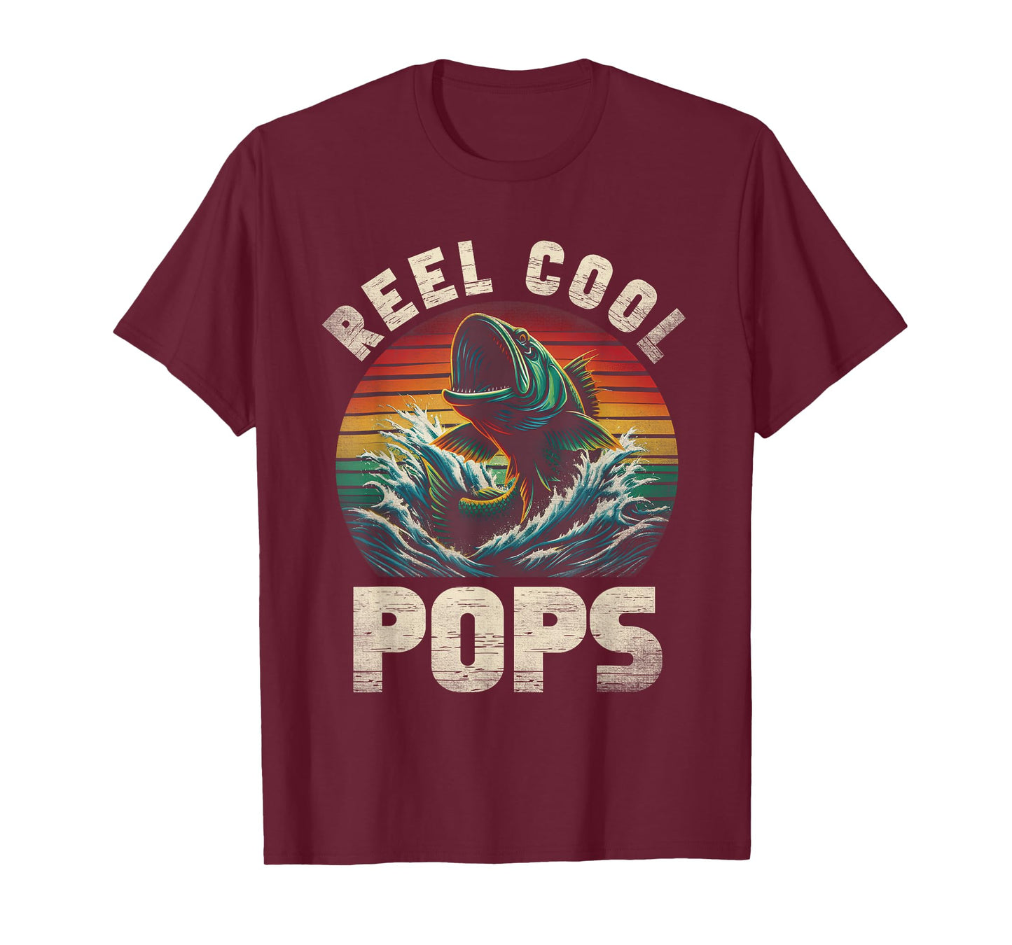 Reel Cool Pops Fishing Pops Pop Father's Day Fisherman Fish T-Shirt