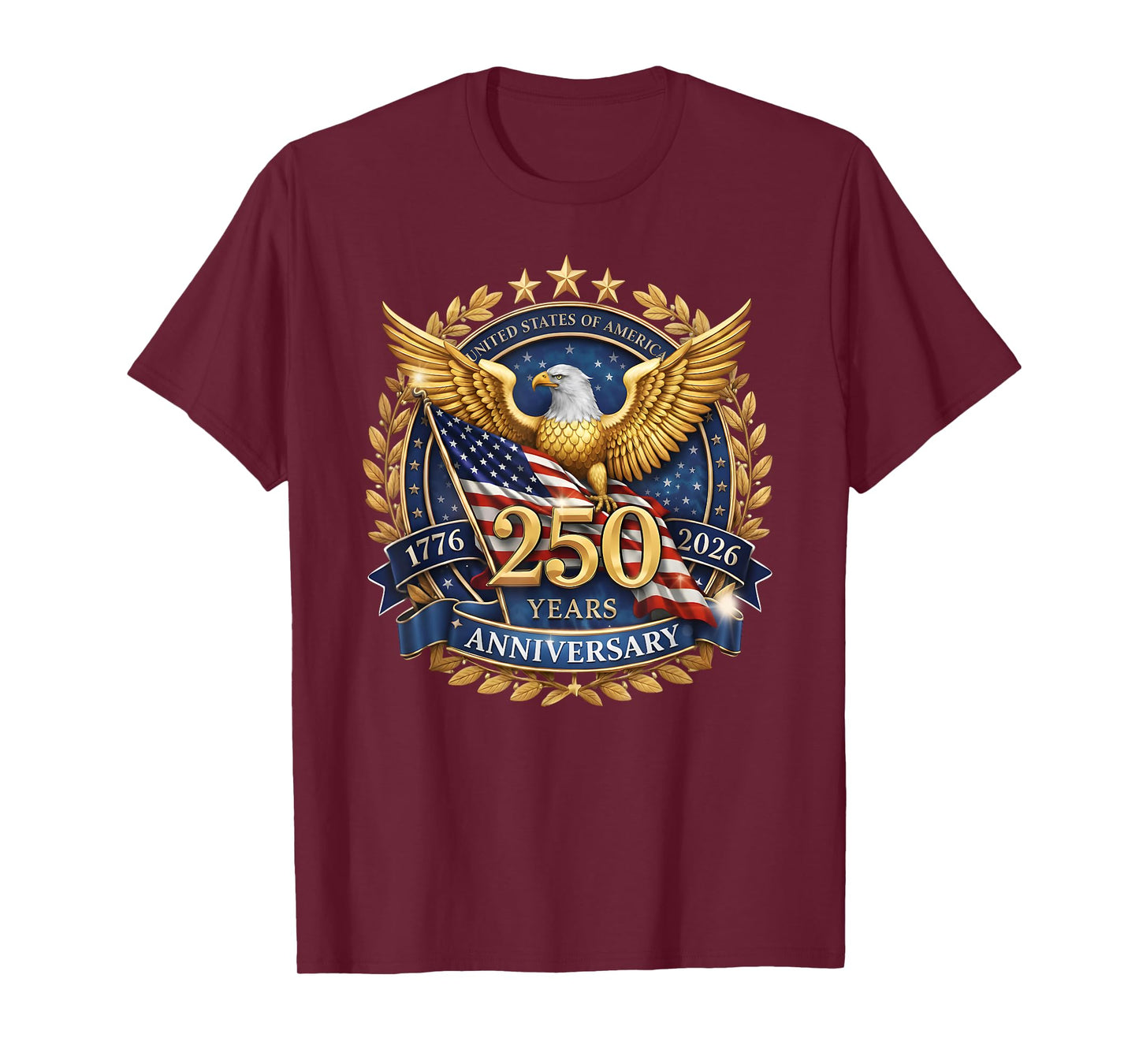 250 Years American 250th Anniversary 1776-2026 4th of July T-Shirt