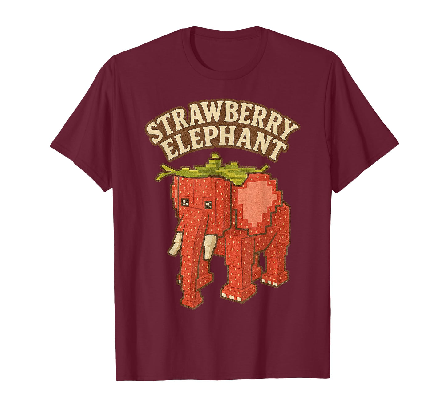 Strawberry Elephant Funny Italian Brainrot Kids Gaming Meme T-Shirt