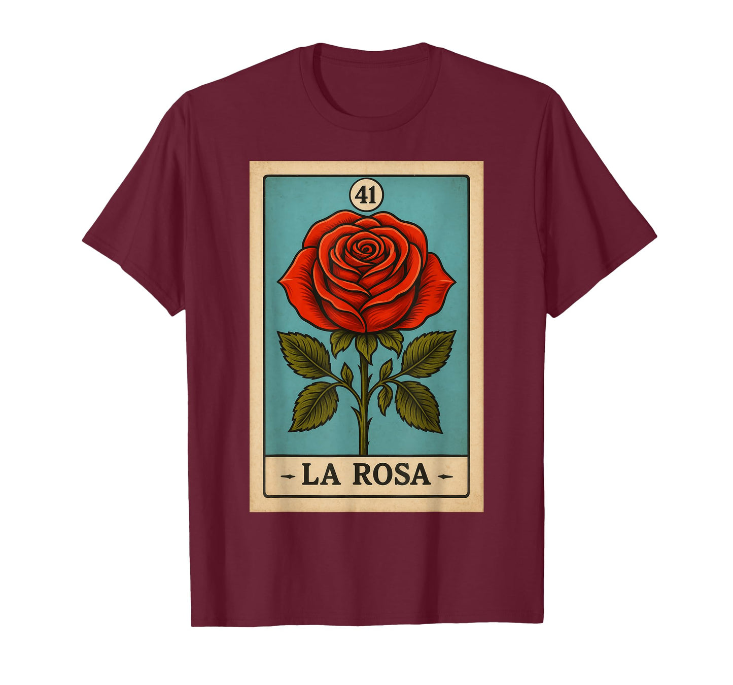 rosa Mexican Lottery Bingo Game, Roses T-Shirt