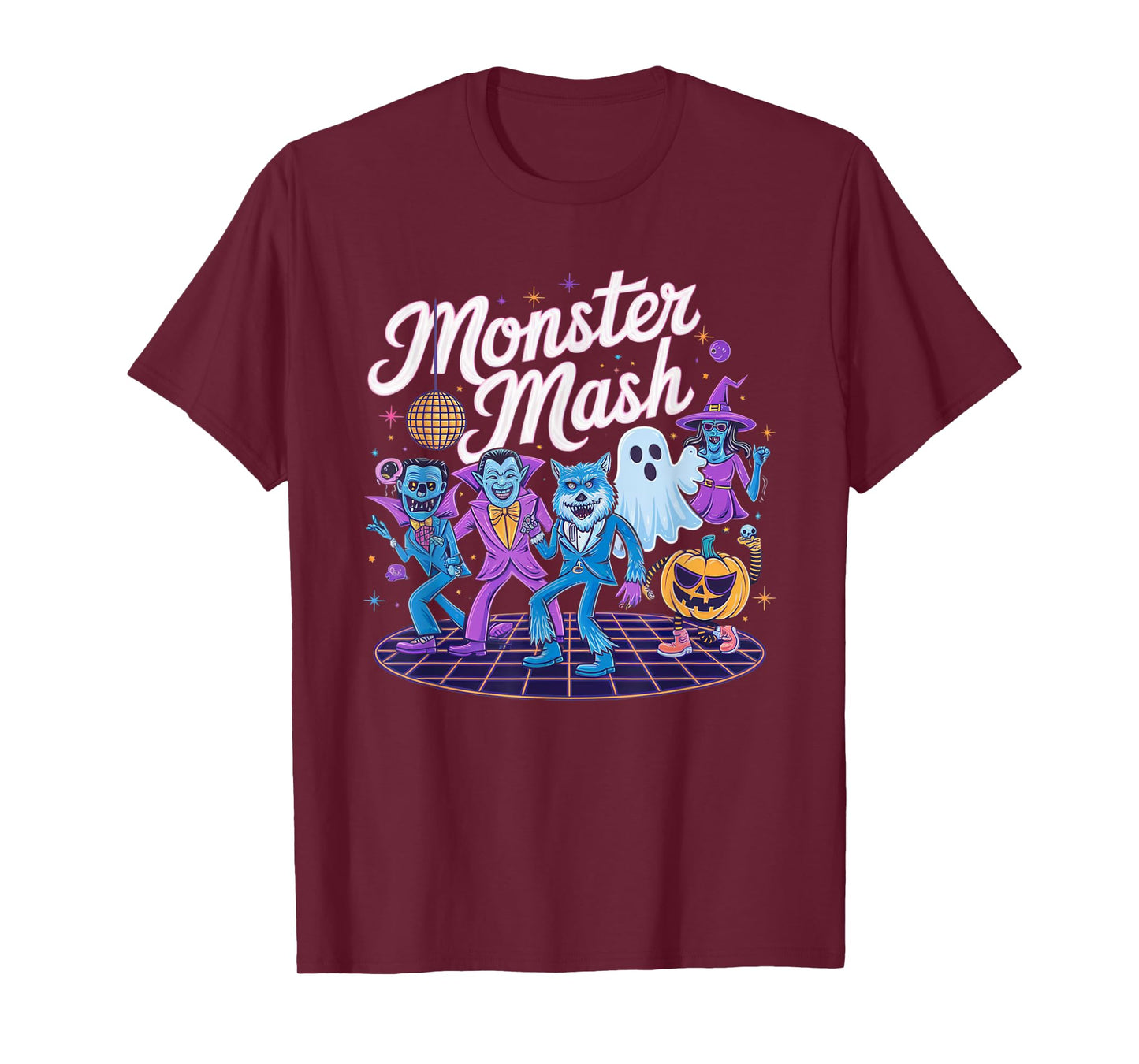 Vintage Monster Mash Ghost Scary Funny Halloween Candy T-Shirt