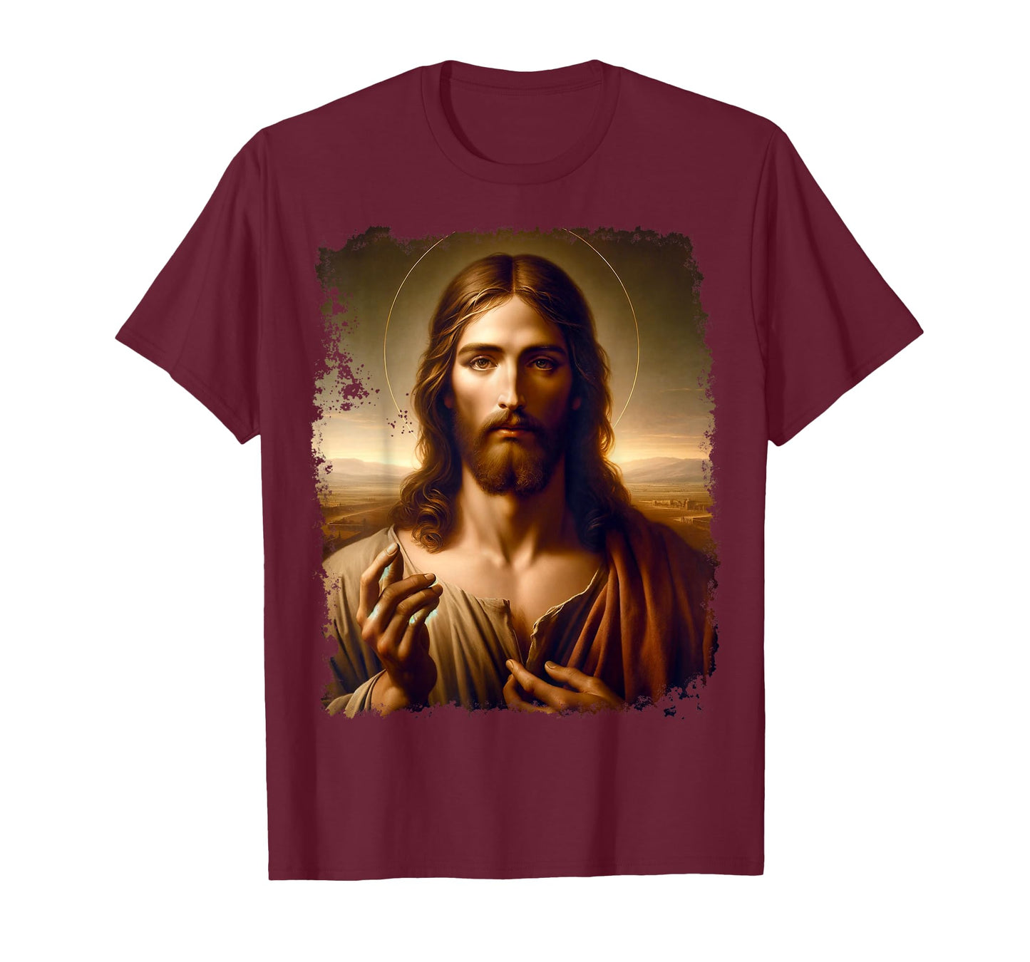 Renaissance Jesus Christ Spiritual Leader Portrait Art T-Shirt