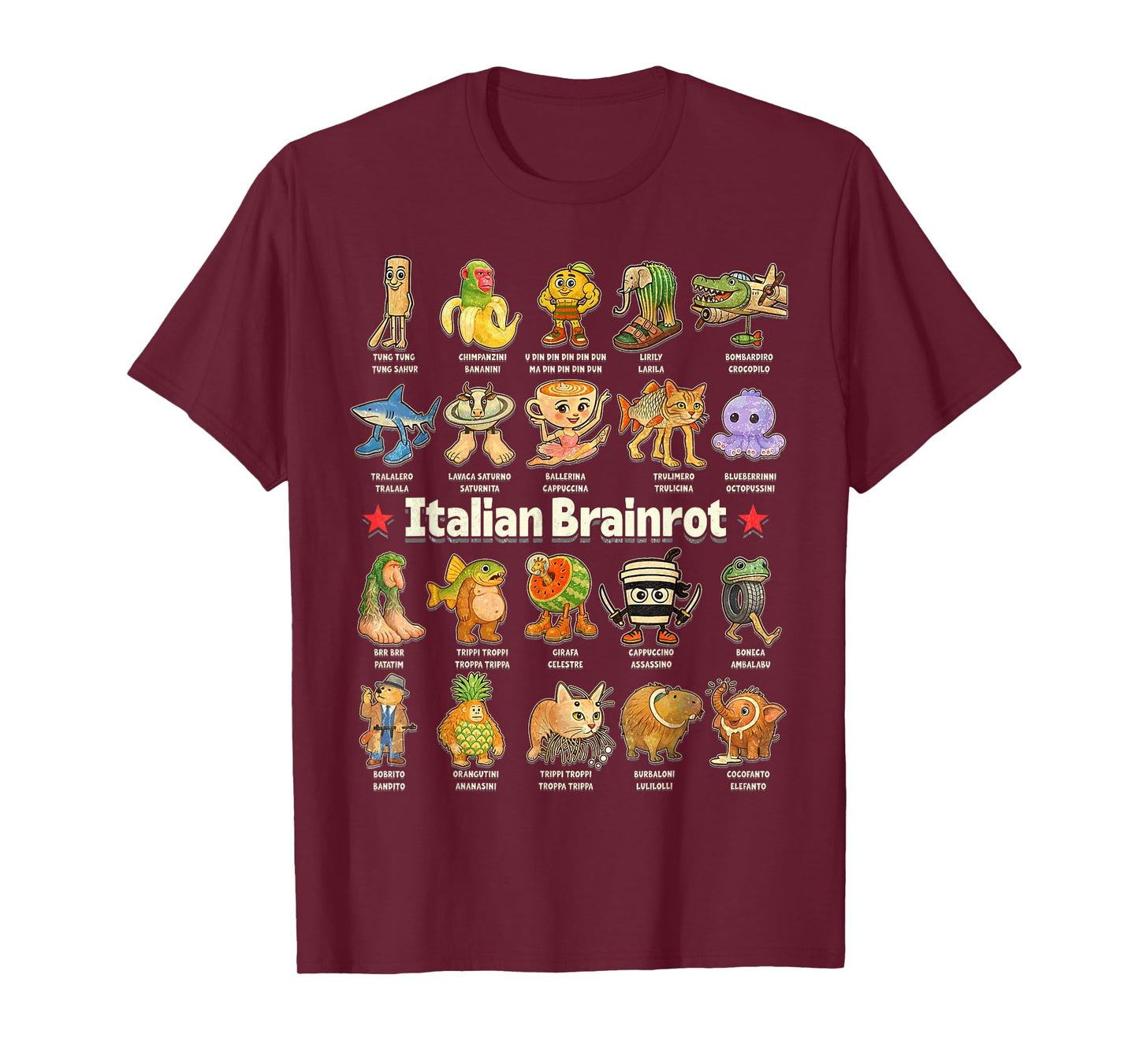 Tralalero Tralala Shark FUNNY Italian Brainrot Meme Tee T-Shirt