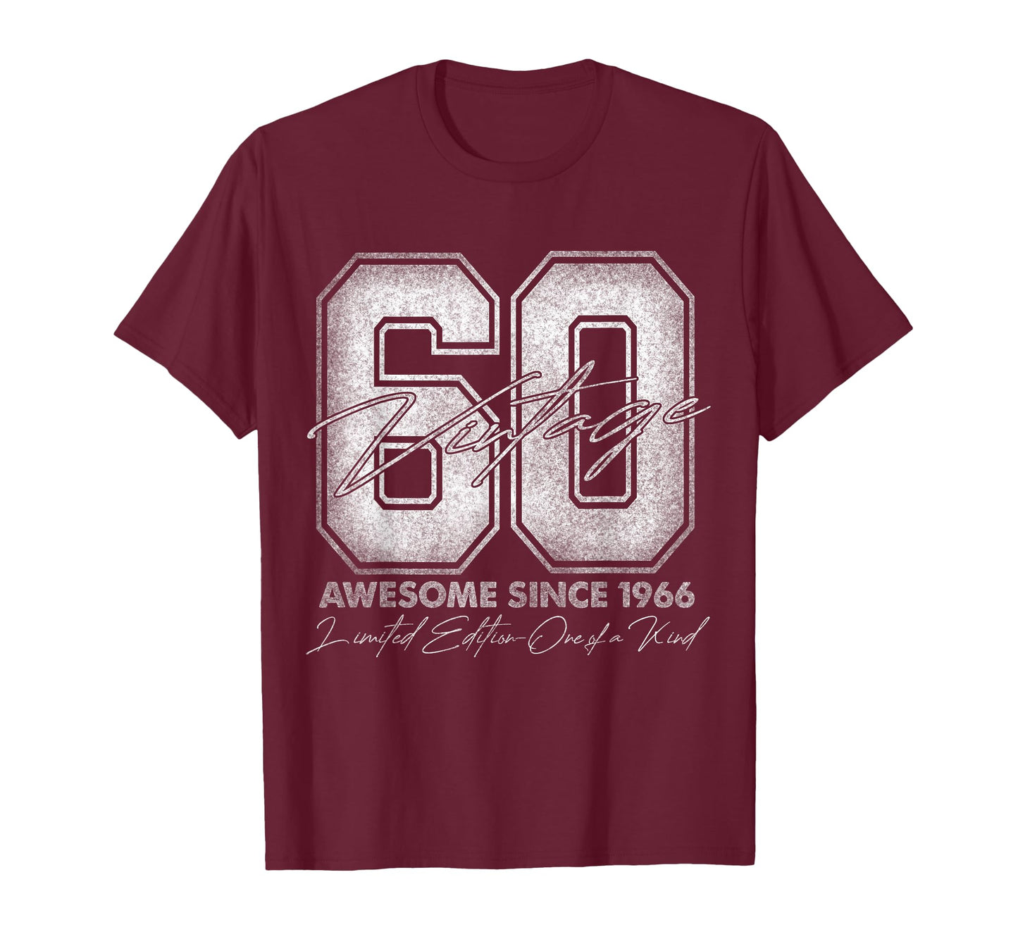 60 Year Old Gifts Vintage 1966 Limited Edition 60th Birthday T-Shirt