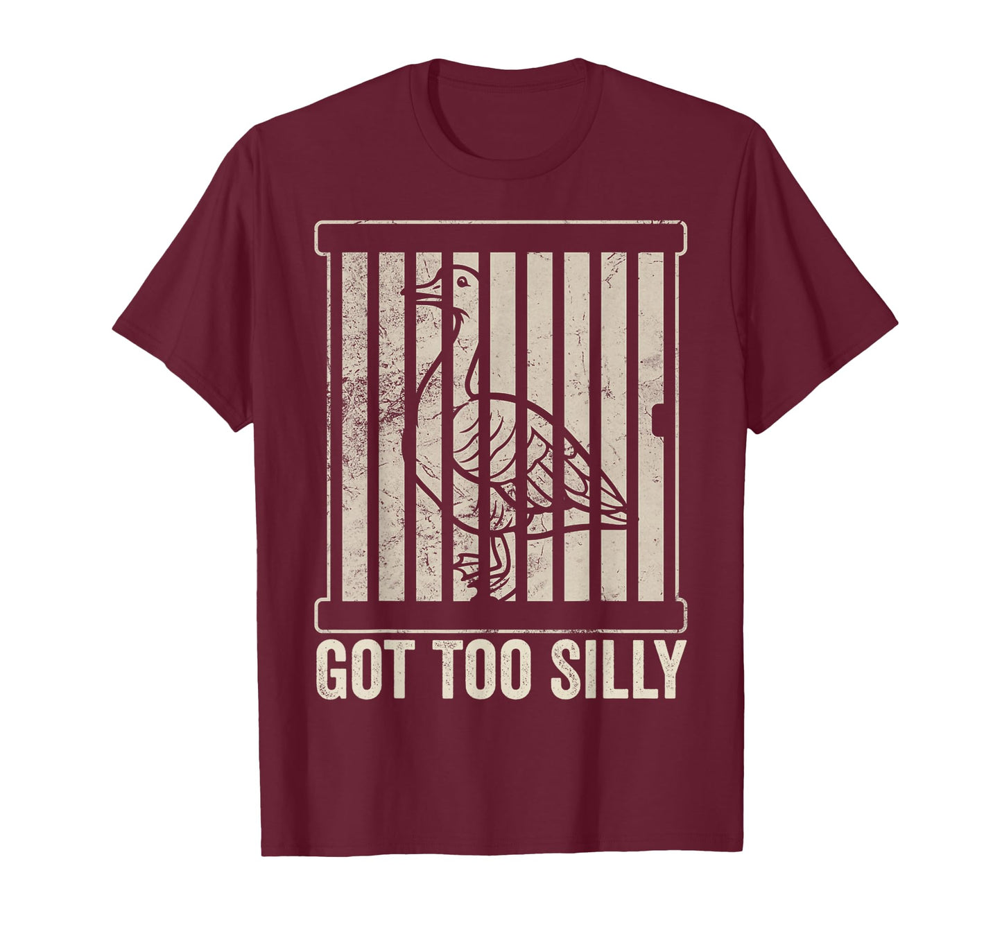 Silly Goose Got Too Silly Funny Goose Meme Humor T-Shirt
