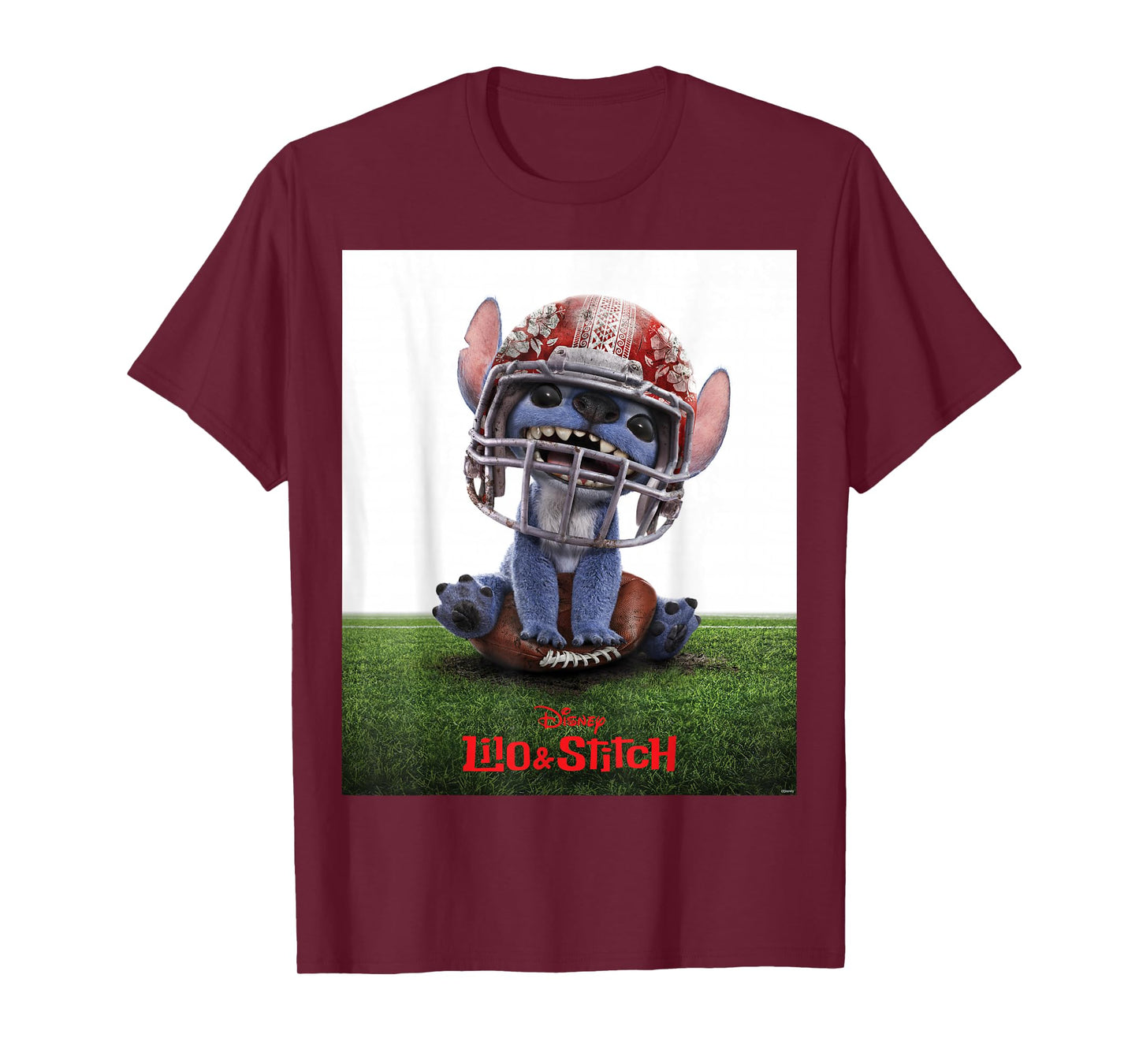 Disney Lilo & Stitch Live-Action Movie Funny Football Poster T-Shirt