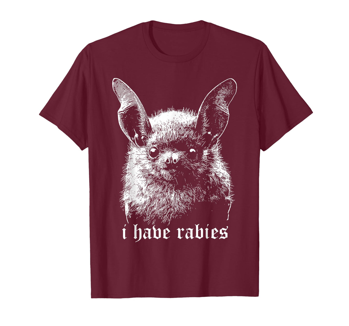 Vintage I Have Rabies Bat Funny Meme Quotes T-Shirt