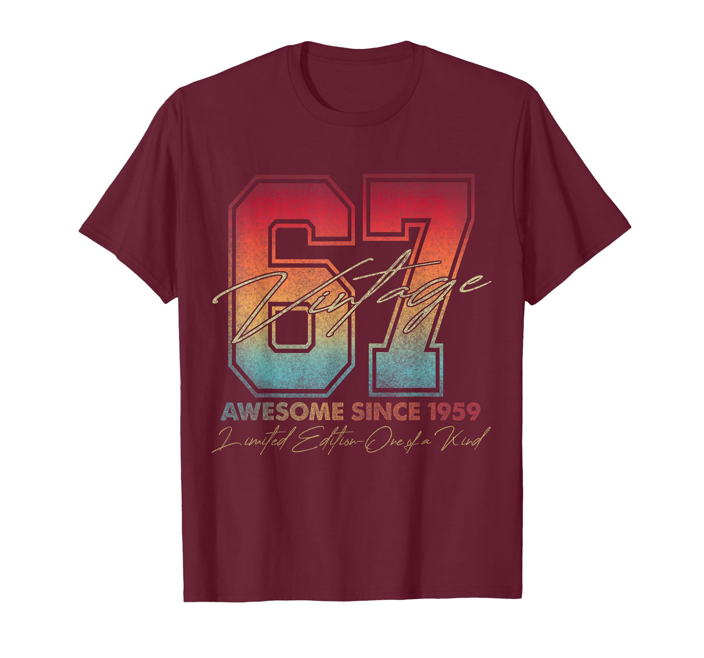 67 Year Old Gifts Vintage 1959 Limited Edition 67th Birthday T-Shirt