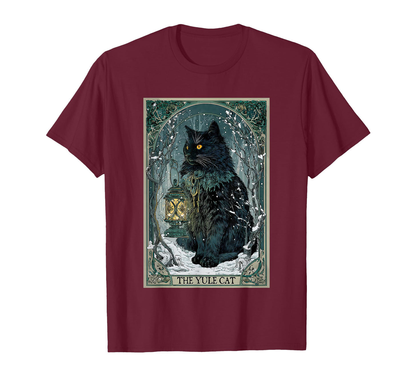 The Yule cat Tarot Card Christmas T-Shirt