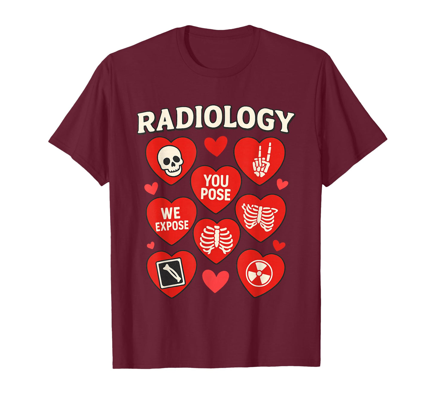 Radiology Valentines Day X Ray Tech Radiology Love T-Shirt