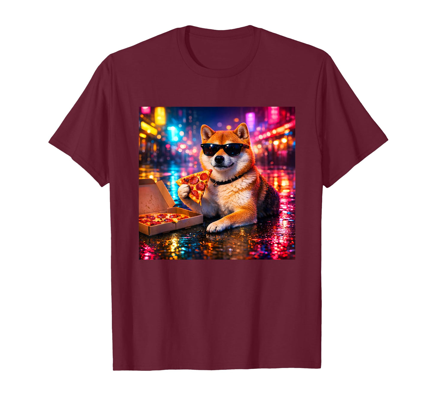 Retro Shiba Inu Boys Dad Mom Funny Dog Costume Clothes T-Shirt