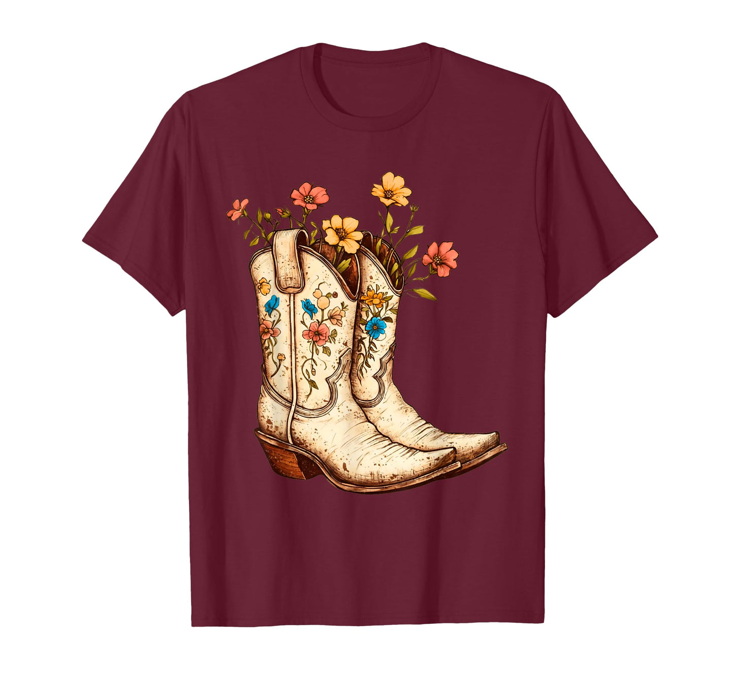 Cowgirl Boots Rodeo Western Country Rodeo Cowboy Boots T-Shirt
