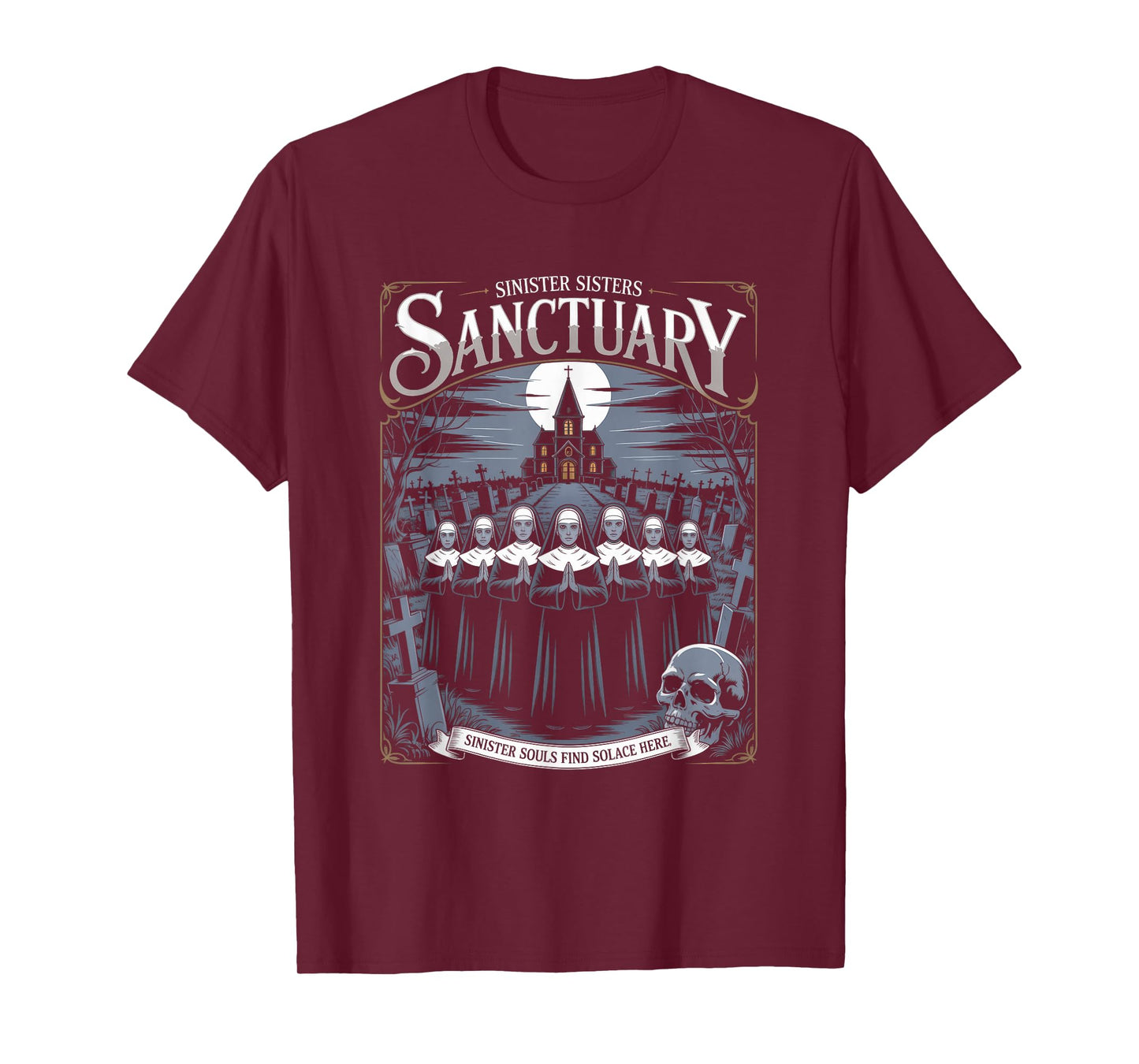 Sinister Sisters Sanctuary Christian Streetwear T-Shirt