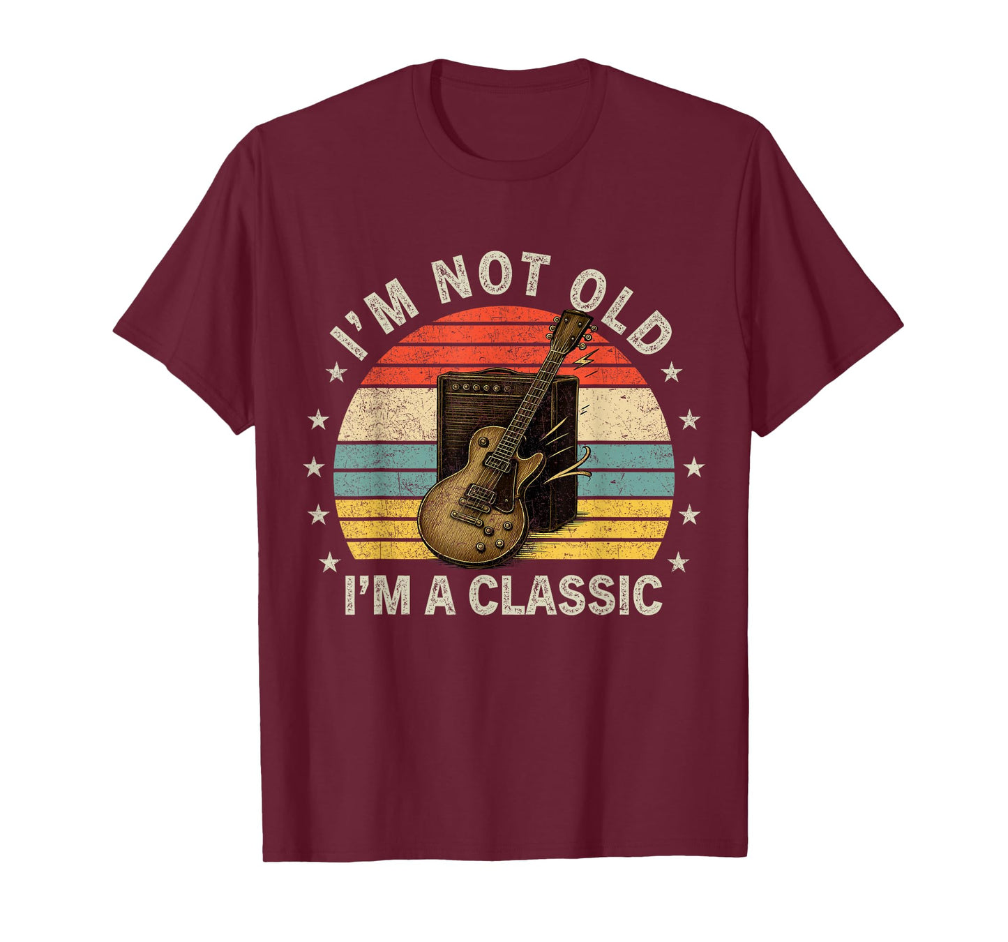 I’m Not Old I’m A Classic Shirt Vintage Guitar Music Lover T-Shirt