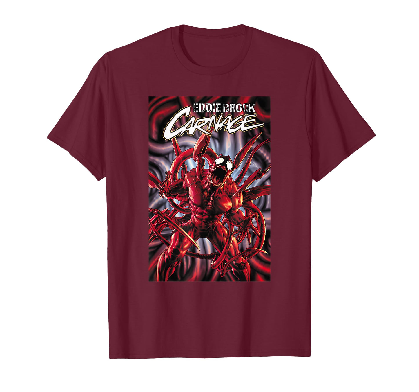 Marvel Spider-Man Eddie Brock Carnage Comic Book Cover T-Shirt