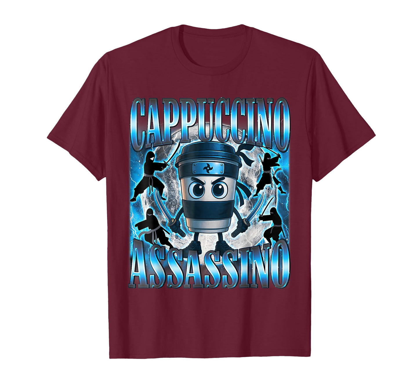 Cappuccino Assassino Brainrot Italian Meme T-Shirt
