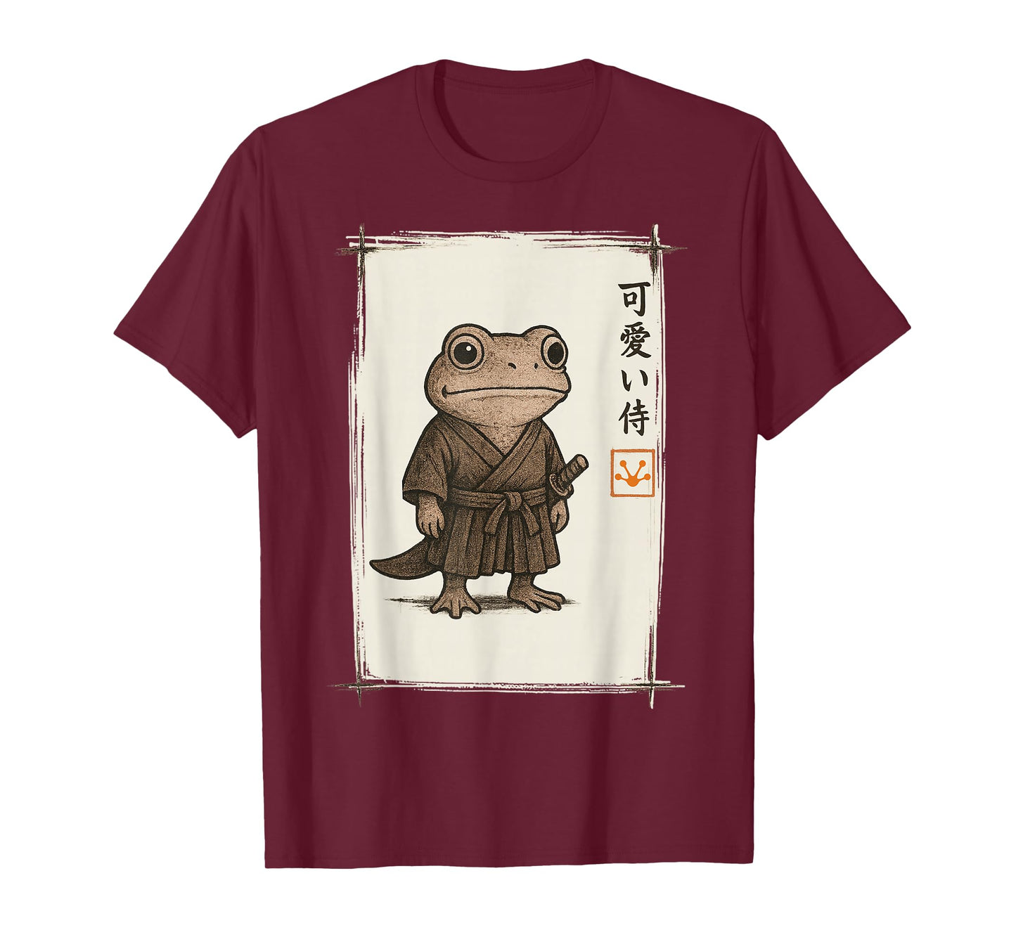 Samurai Frog Japanese Art Anime Funny Gifts Men Women Kid T-Shirt