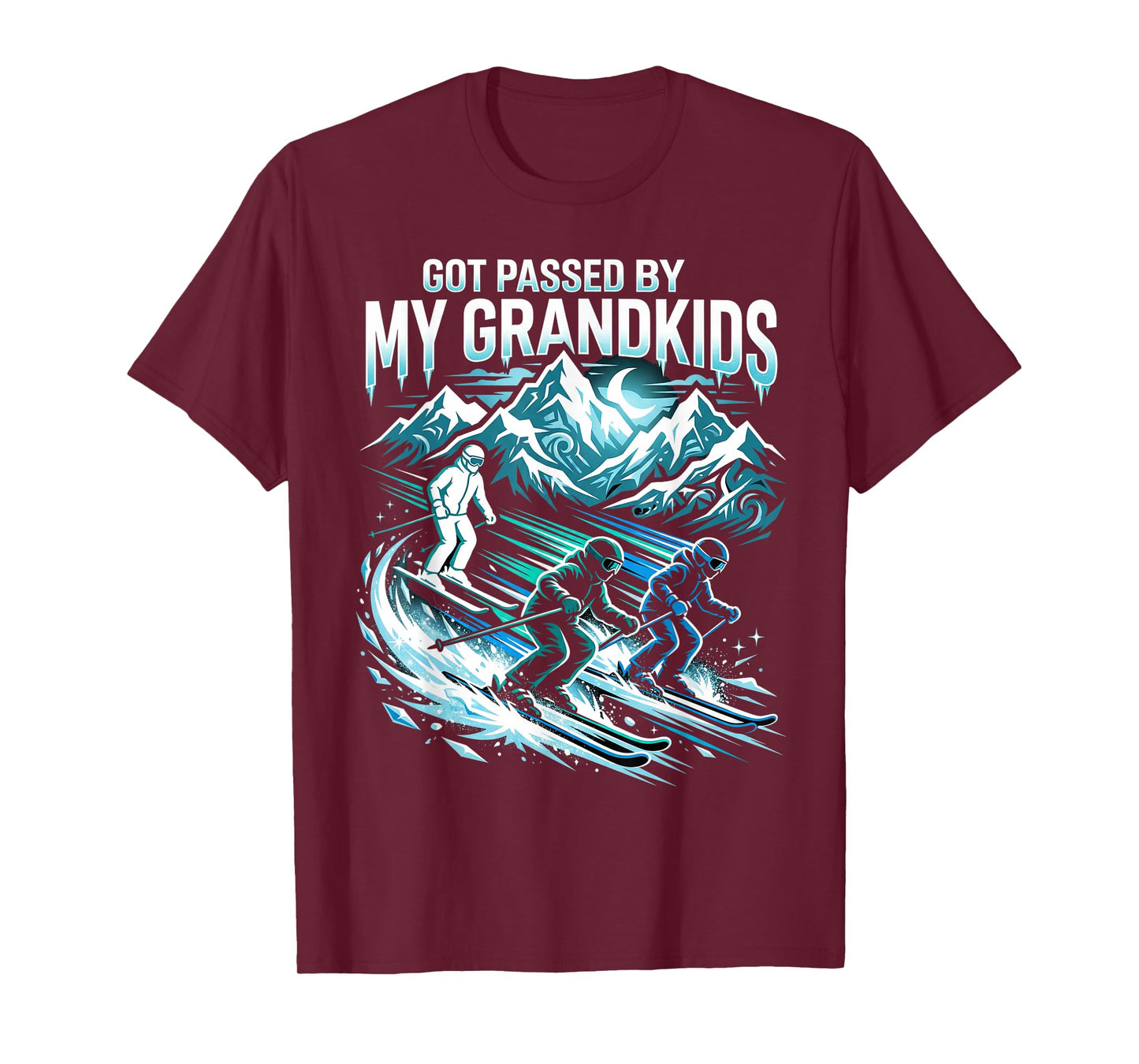 Got Passed by My Grandkids Skiing Family Winter Sports Fun T-Shirt