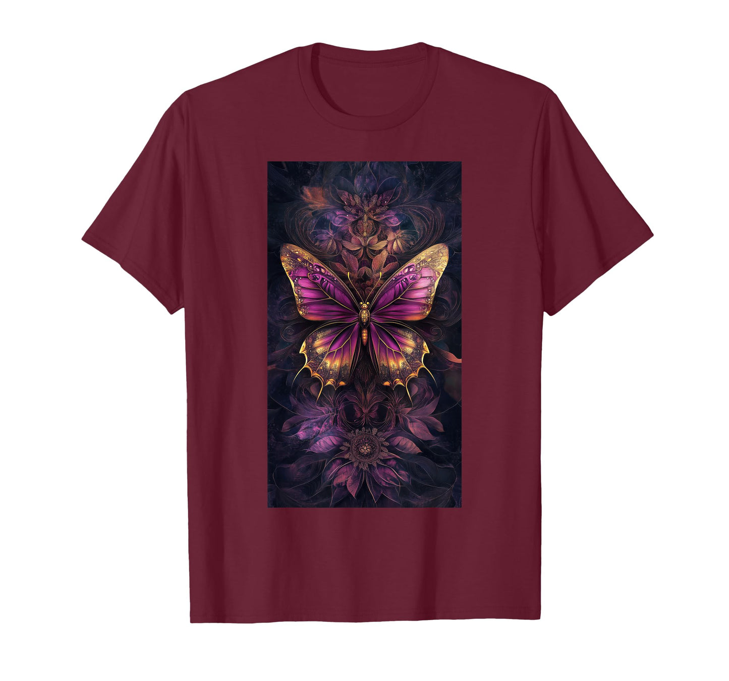 Floral Patterns Butterfly art Purple butterfly T-Shirt