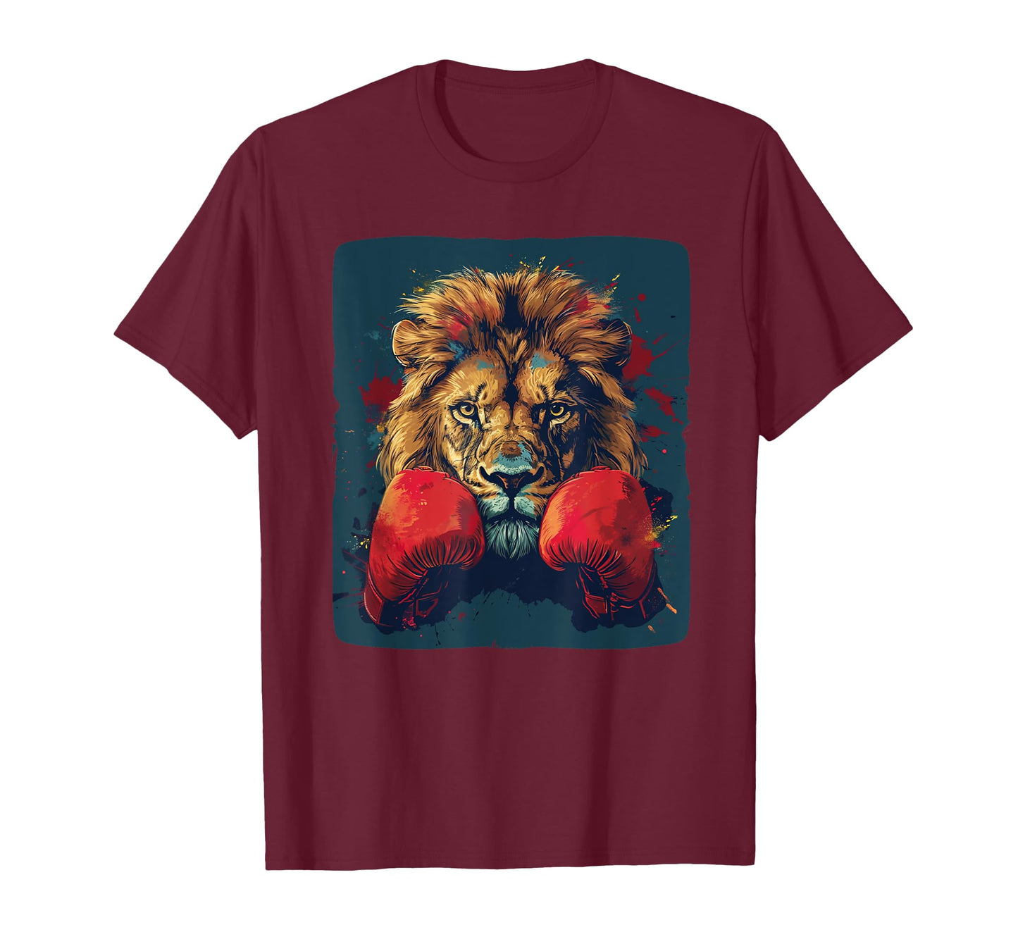 Cool lion with boxing gloves costume T-Shirt