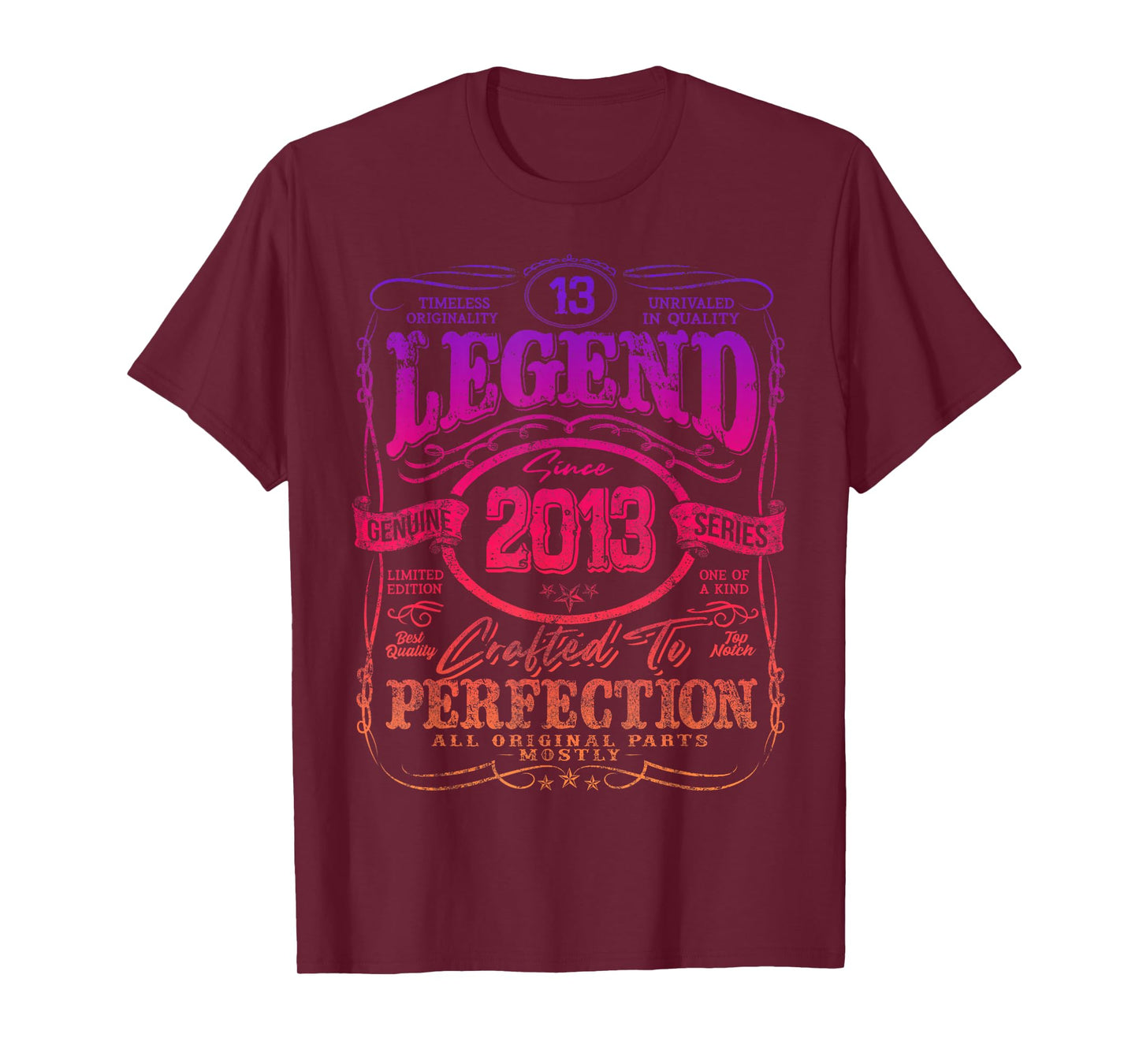 Vintage 2013 Limited Edition Shirt 13 Year Old 13th Birthday T-Shirt