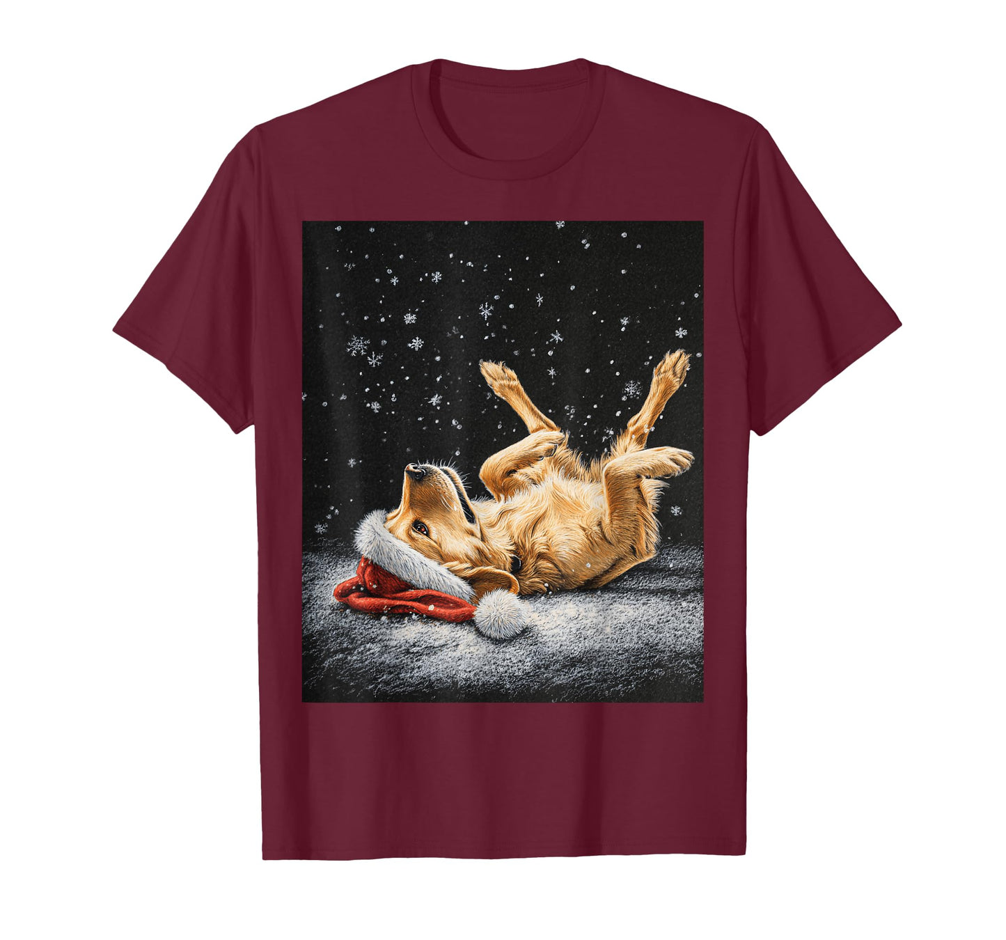 Cute Christmas Golden Retriever T-Shirt