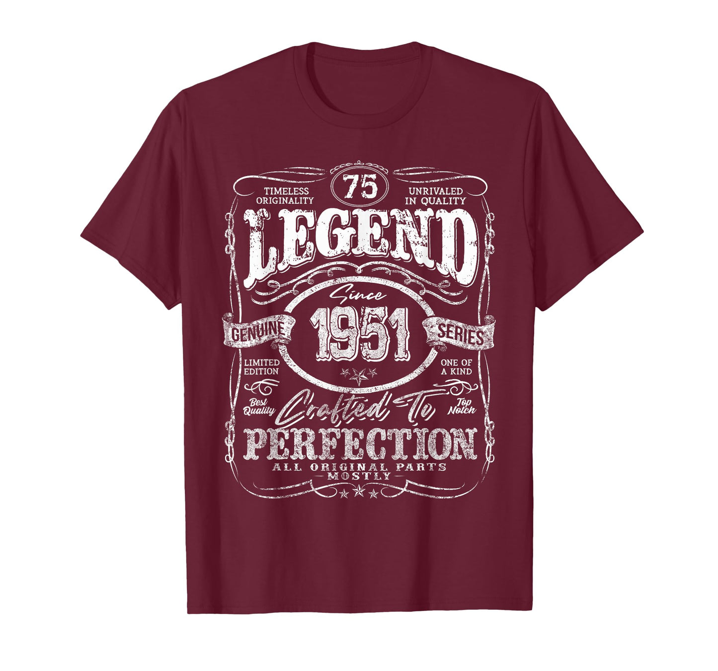 Vintage 1951 Limited Edition Shirt 75 Year Old 75th Birthday T-Shirt