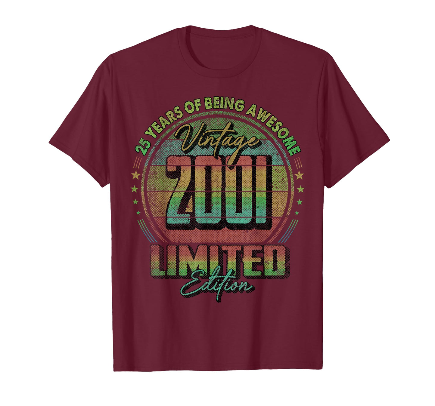 Vintage 2001 Limited Edition Shirt 25 Year Old 25th Birthday T-Shirt
