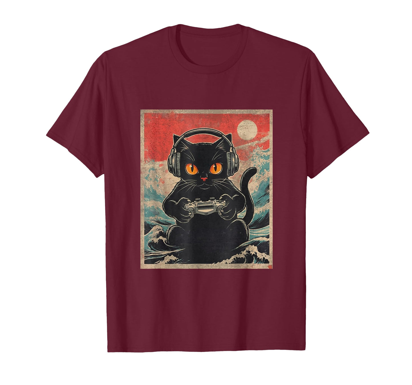 Cute Anime Gamer Kawaii Cat Japanese Gaming Gift Boys Teen T-Shirt