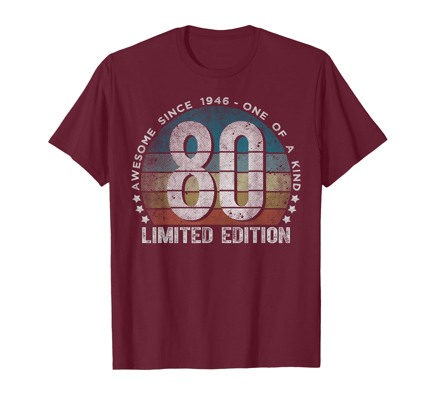 80 Year Old Gifts Vintage 1946 Limited Edition 80th Birthday T-Shirt