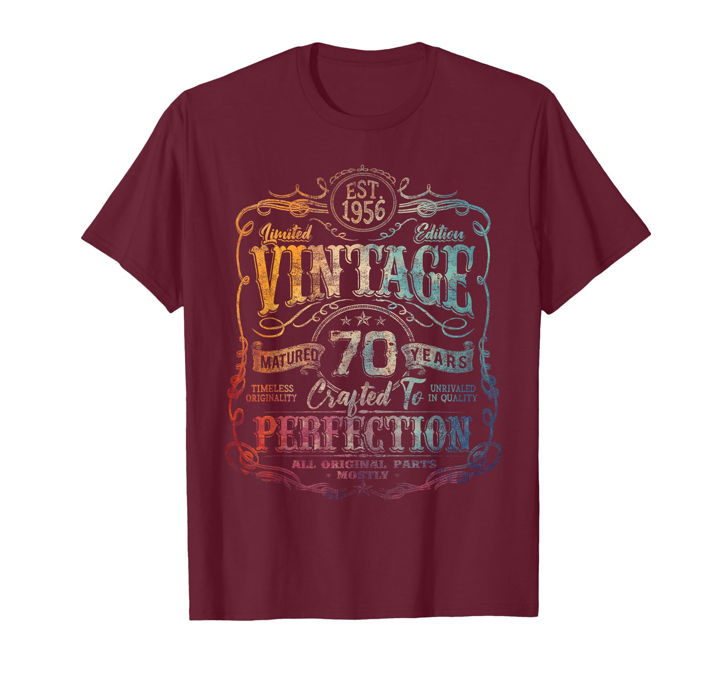 Vintage 1956 Limited Edition Shirt 70 Year Old 70th Birthday T-Shirt