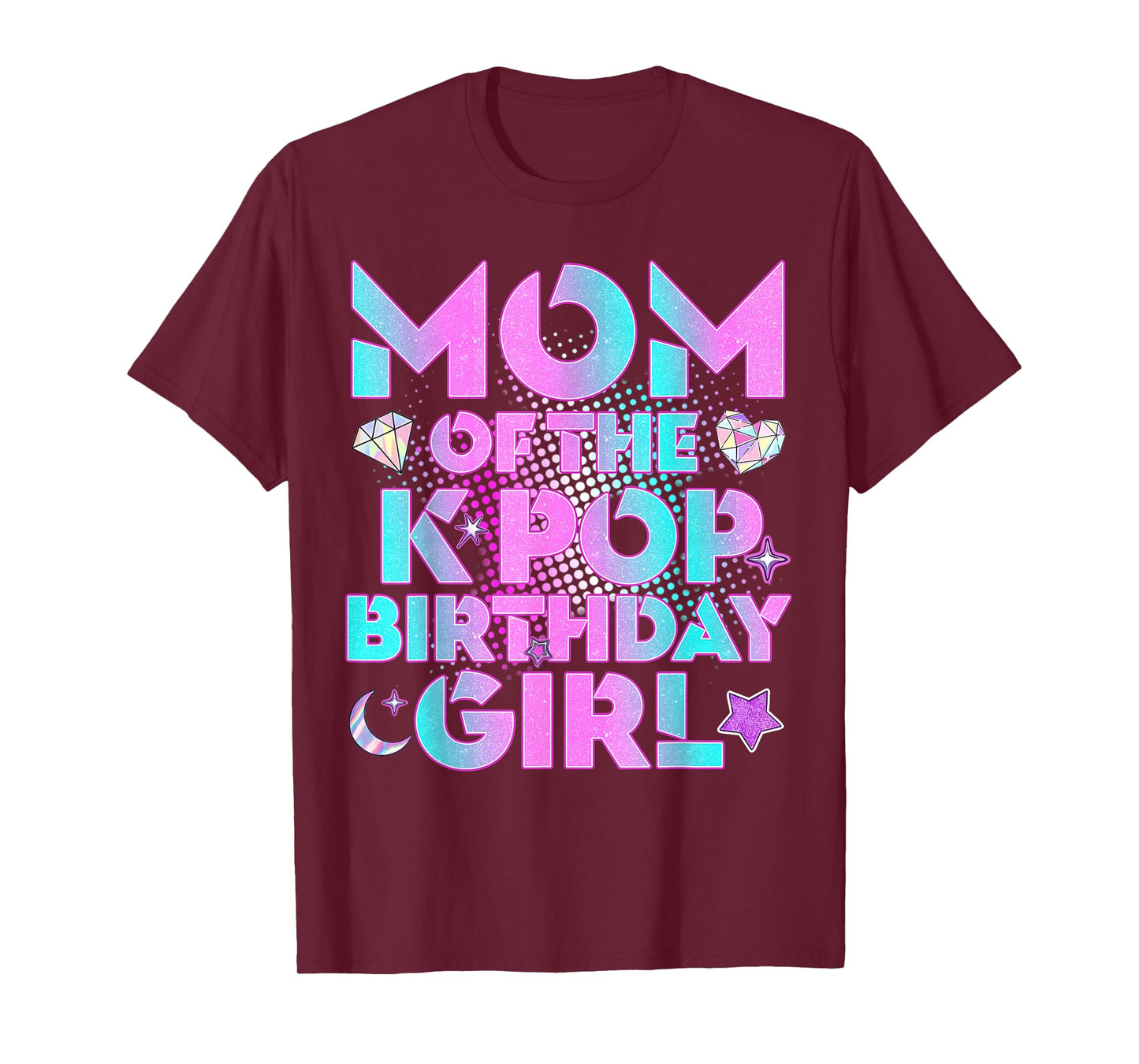 Mom of The K-Pop Birthday Girl Matching Family Mommy Mother T-Shirt