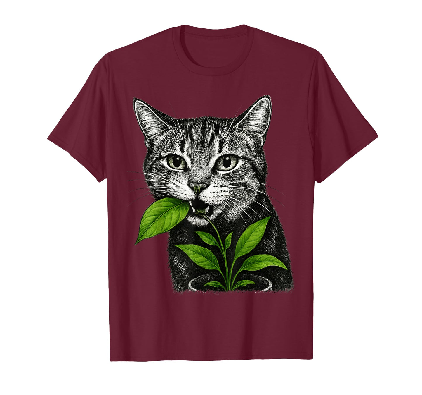 Funny Cat Plant Lover Gardener Gardening Planting Humor T-Shirt