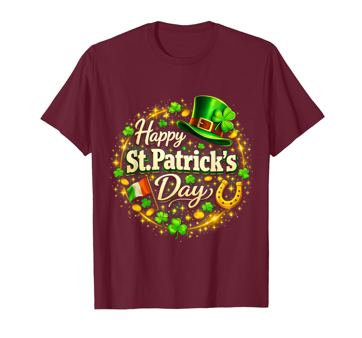 Happy St Patricks Day Shamrock Irish Men Women St Patricks T-Shirt