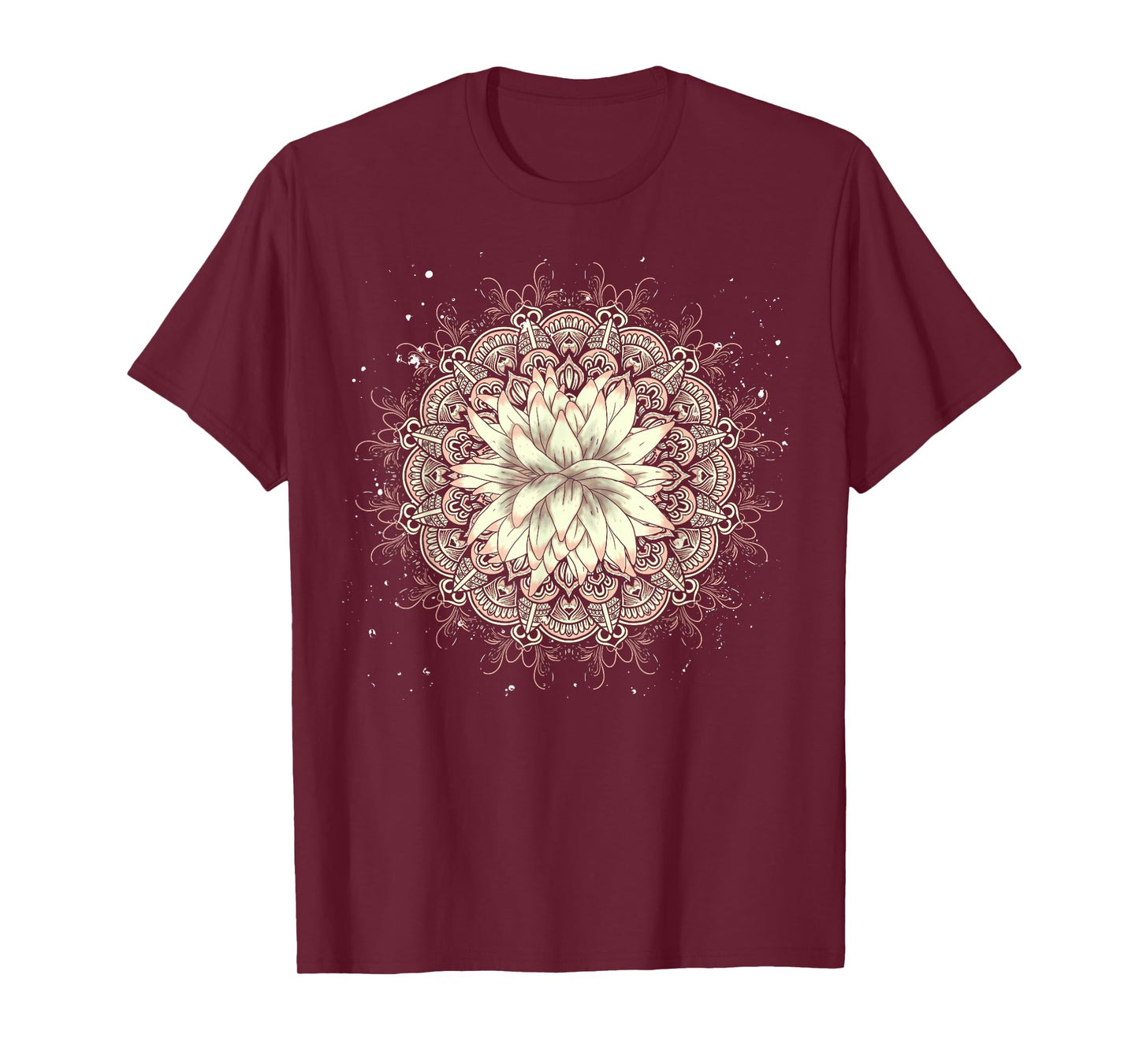 Buddhist Flower Blossom Prana Art Spiritual Lotus Mandala T-Shirt