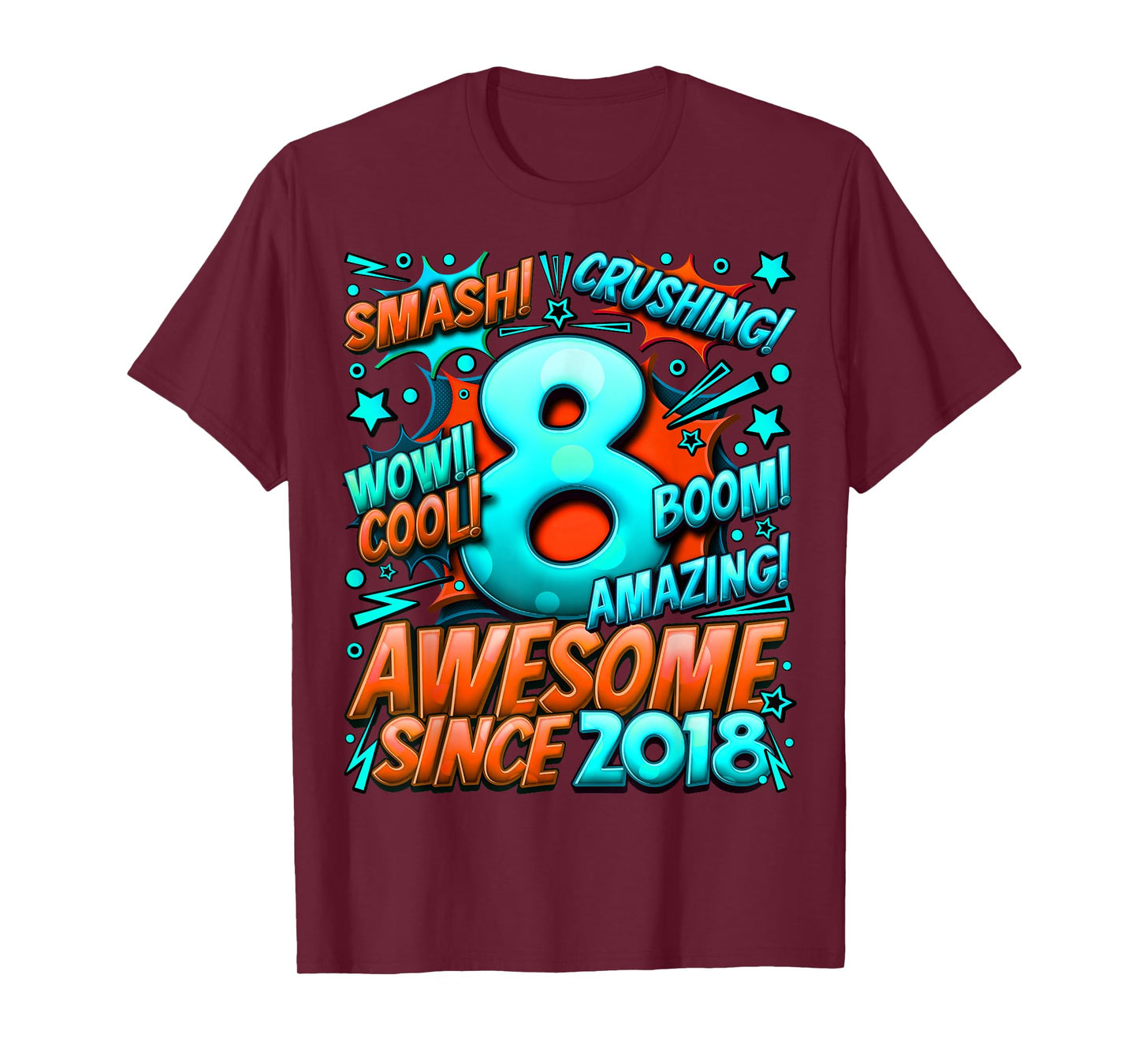 8 Year Old Gifts for Boys 8th Birthday Boy 8 Year Old Boy T-Shirt
