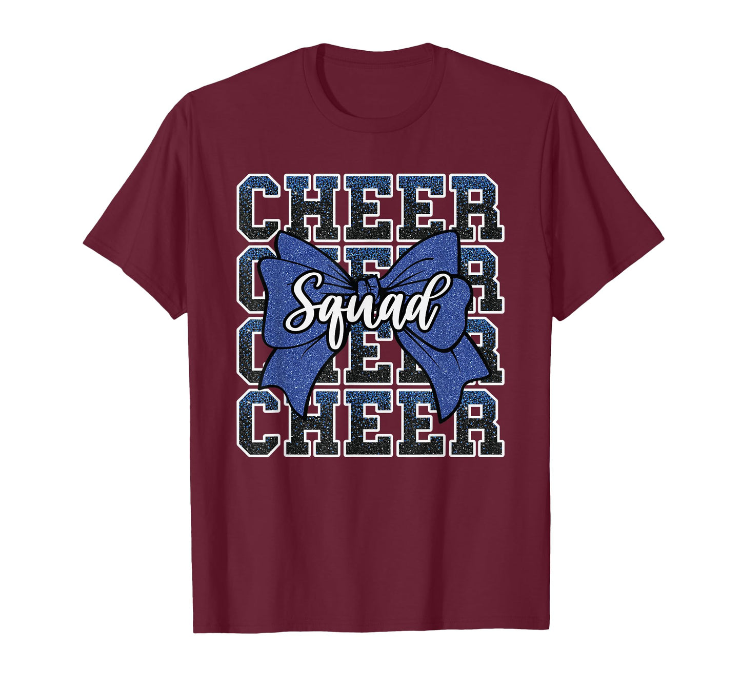 Blue Cheer Squad Funny Sport Cheerleader Cheerleading Team T-Shirt