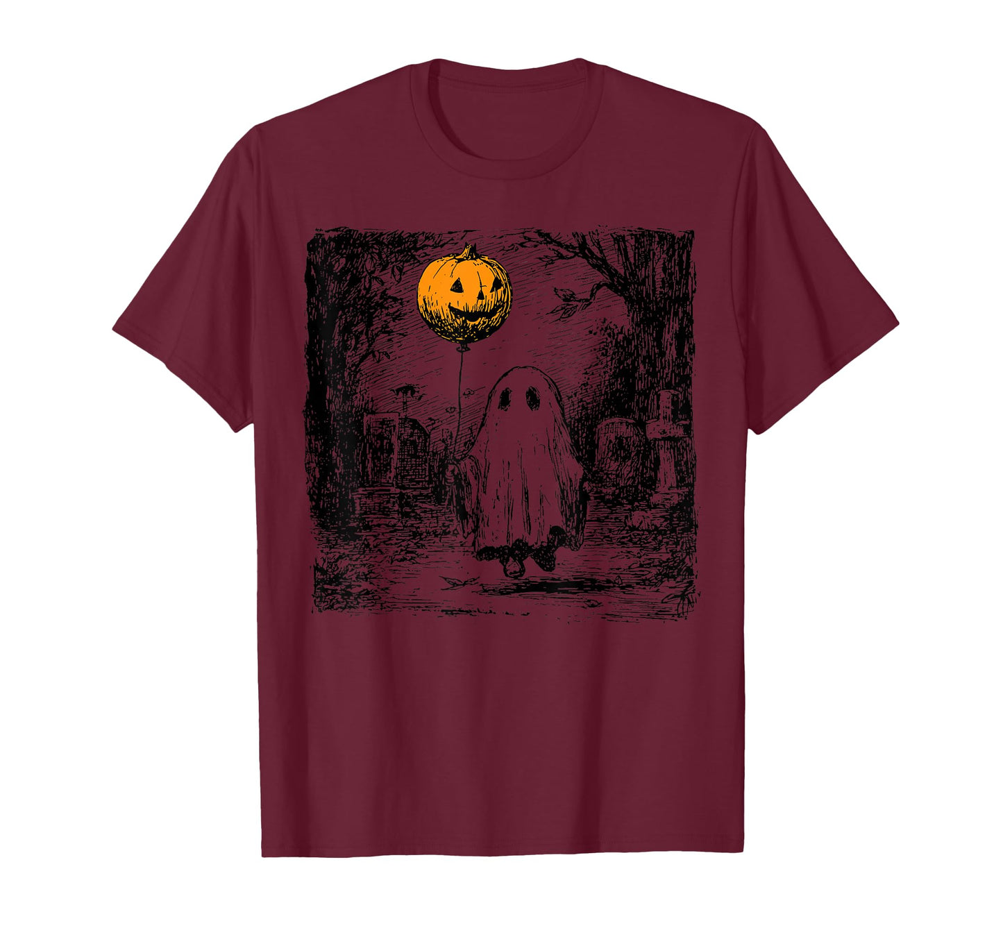 Horror Ghost Halloween Spooky Season Pumpkin Spice Men Women T-Shirt