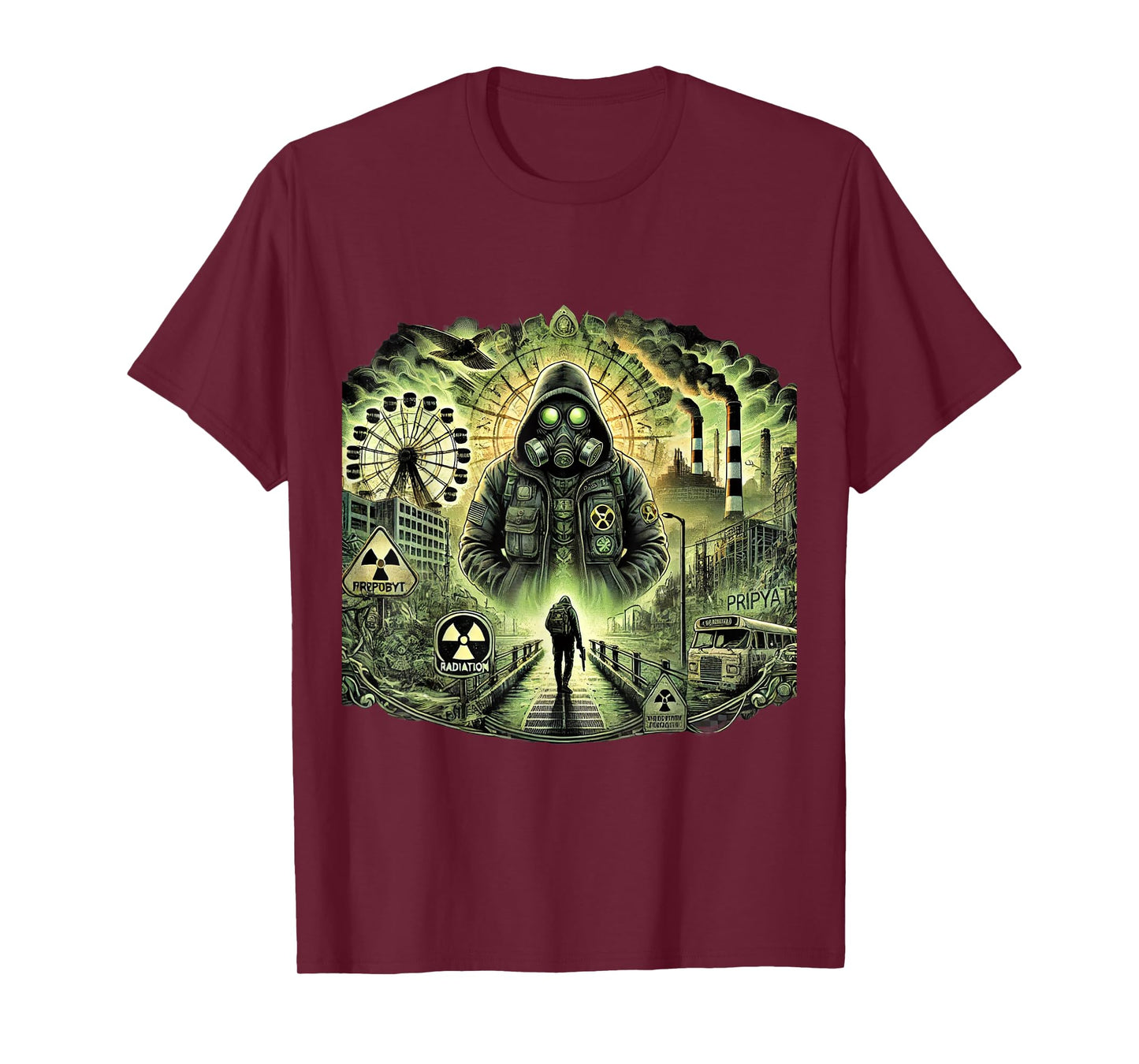 Chernobyl Radiation Zone, Abandoned Pripyat, Stalker Game T-Shirt