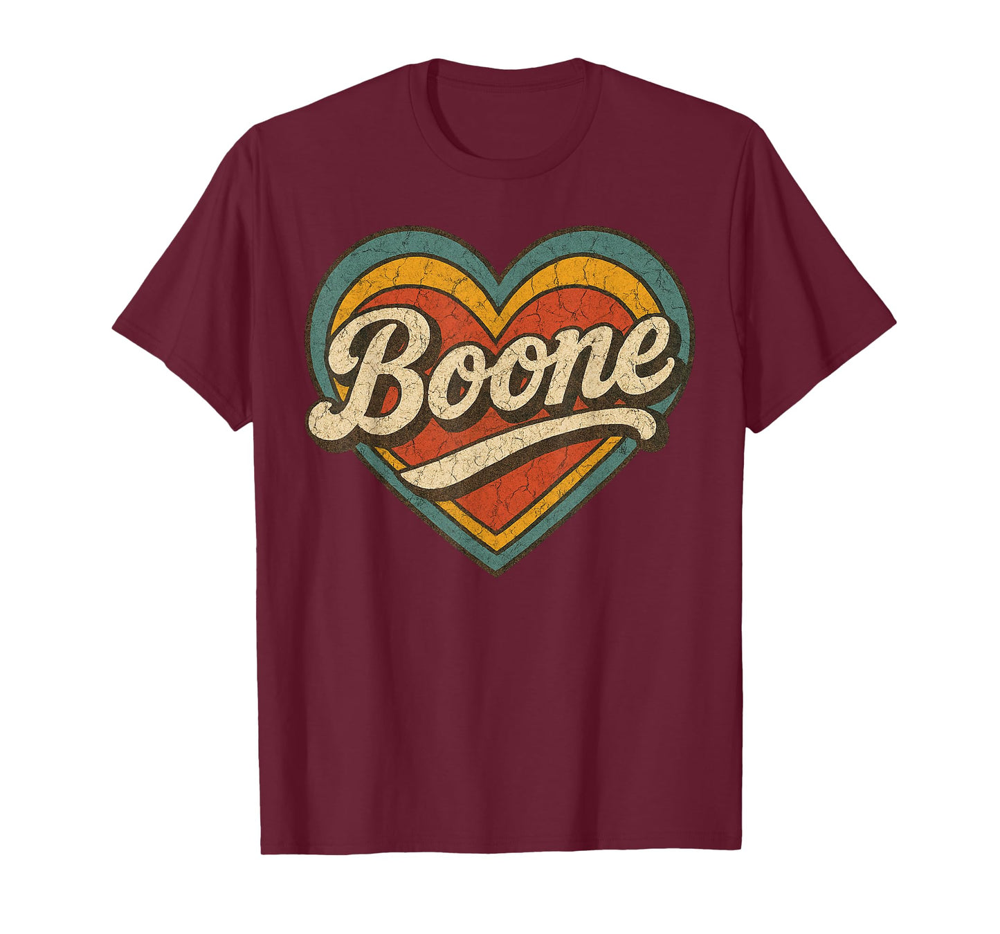 Boone Heart Men Women Kid Vintage T-Shirt