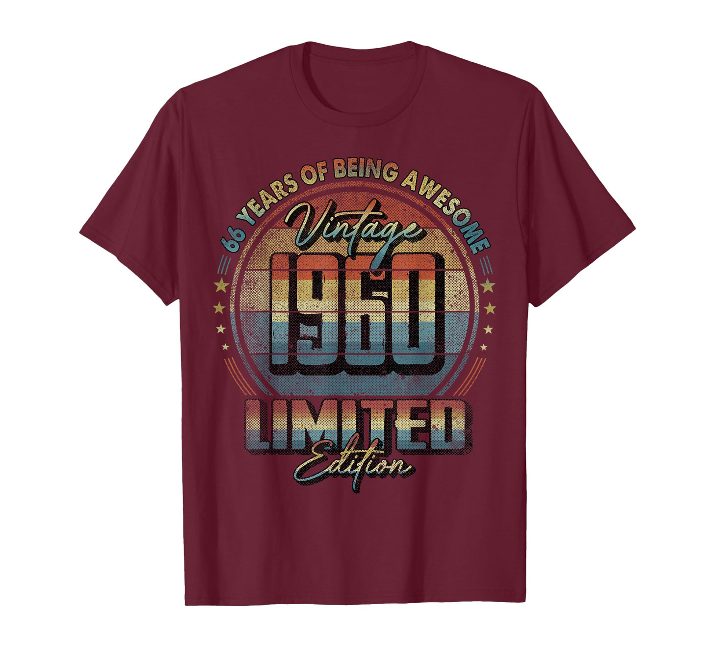 Vintage 1960 Limited Edition Shirt 66 Year Old 66th Birthday T-Shirt