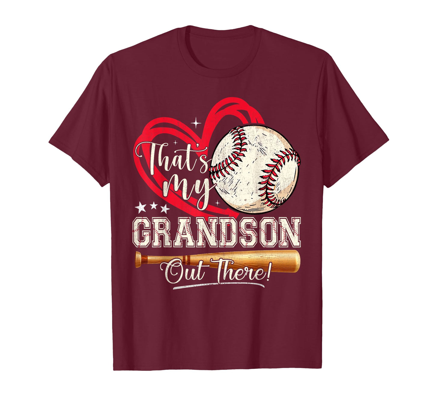 That's My Grandson Out There Baseball Grandma Mother's Day T-Shirt