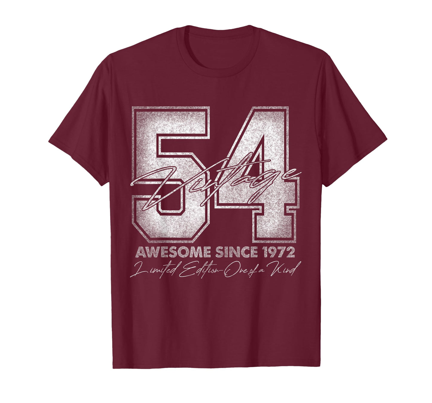 54 Year Old Gifts Vintage 1972 Limited Edition 54th Birthday T-Shirt