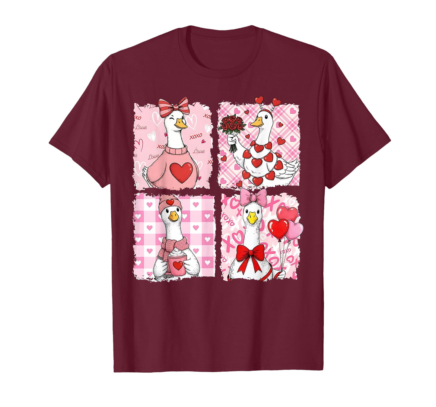 Just A Lovely Goose Cute Goose Valentine's Day T-Shirt
