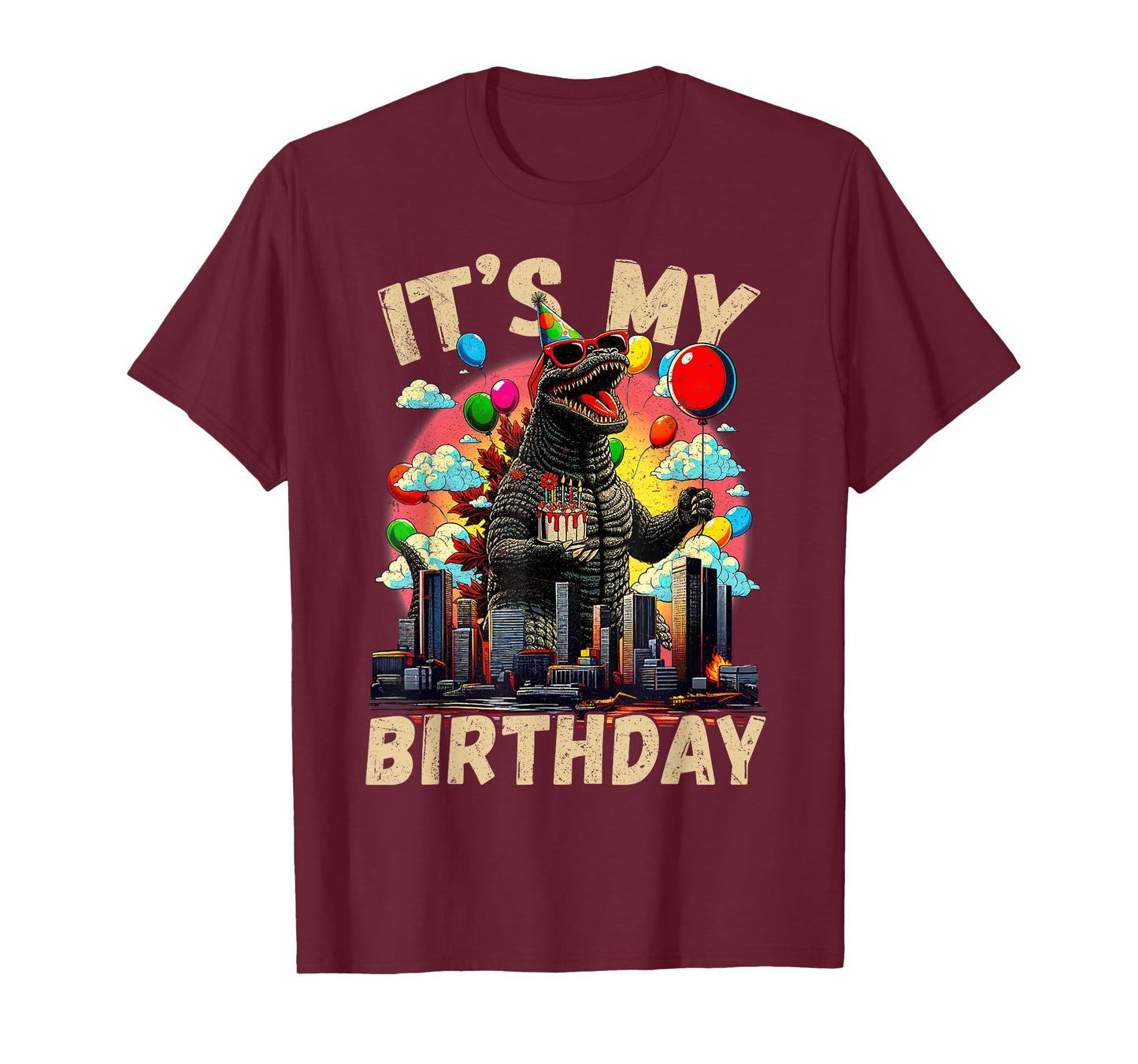 Kaiju Birthday Party Japan Monster Bday Dinosuar Decorations T-Shirt