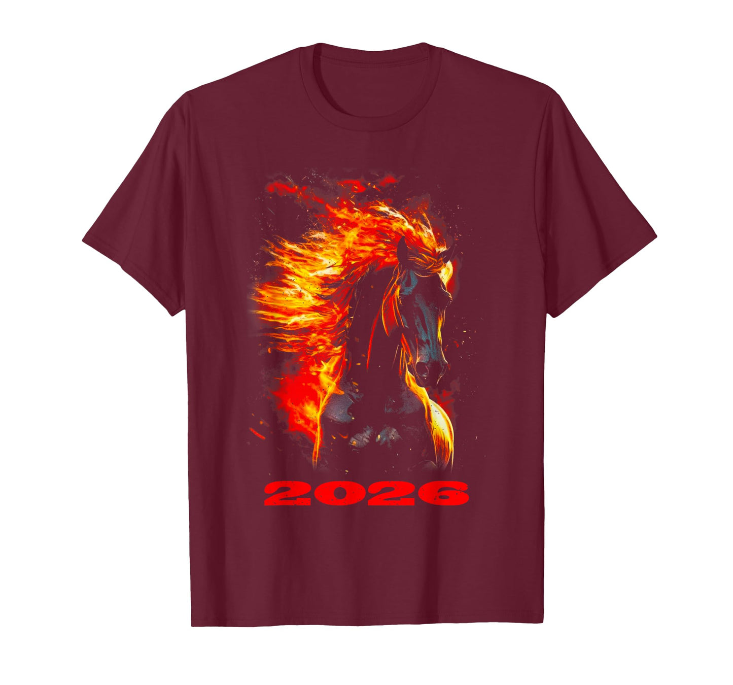 Fire Horse 2026 Year of The Horse Chinese New Year T-Shirt