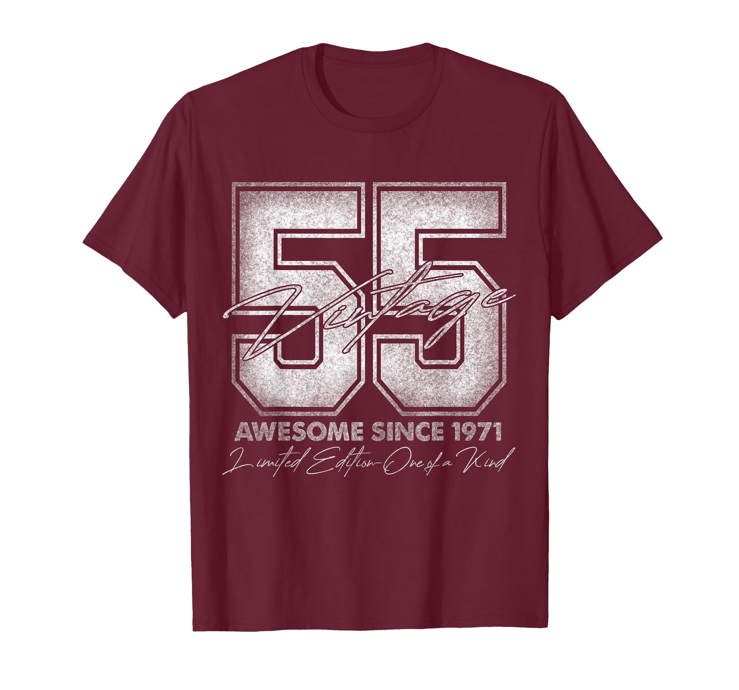 55 Year Old Gifts Vintage 1971 Limited Edition 55th Birthday T-Shirt
